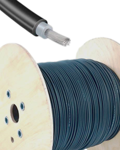 Solar cable - H1Z2Z2-K 1x6 black UV-resistant EN 50618